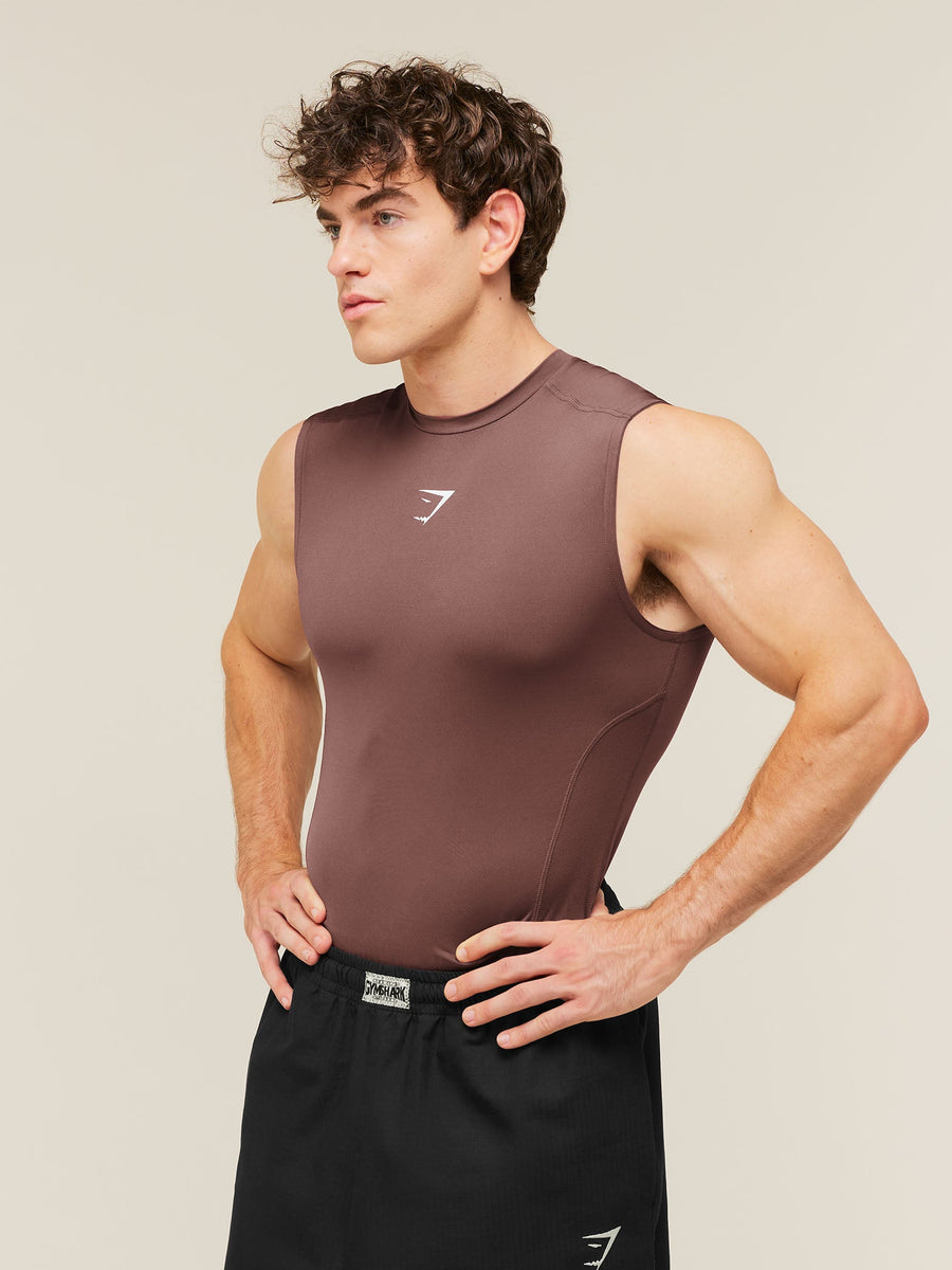 Gymshark Element Tank — Espresso Brown — 3