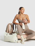 Gymshark Elevate Ruched Sports Bra — Lifestyle Brown — 3