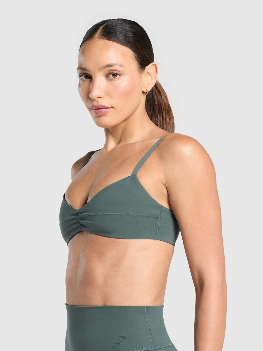 Gymshark Elevate Ruched Sports Bra — Slate Teal — 4