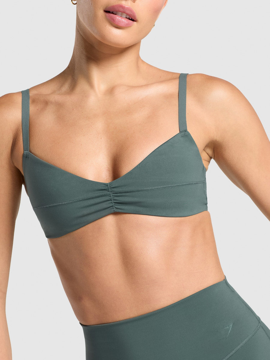 Gymshark Elevate Ruched Sports Bra — Slate Teal — 5