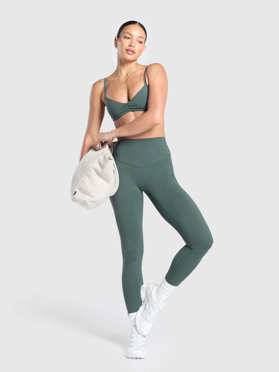 Gymshark Elevate Ruched Sports Bra — Slate Teal — 3