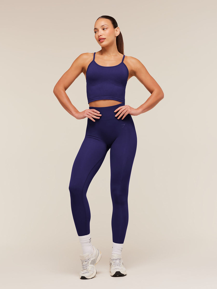 Gymshark Energise Seamless Crop Top — Indigo Purple — 4