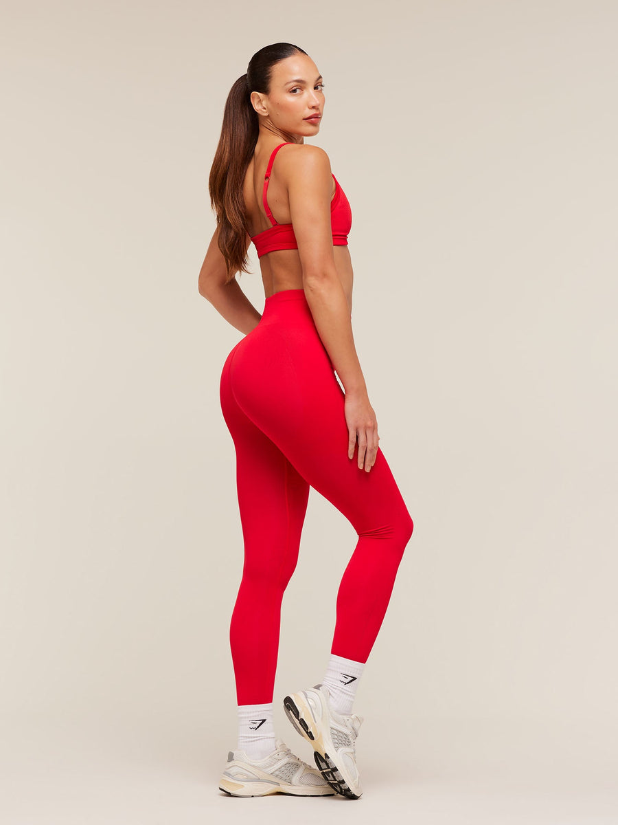 Gymshark Energise Seamless Leggings — Athletic Red — 4