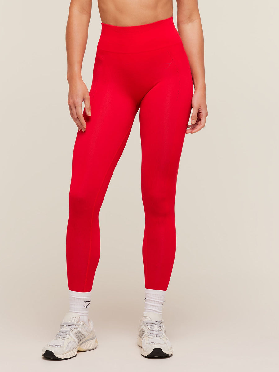 Gymshark Energise Seamless Leggings — Athletic Red — 1