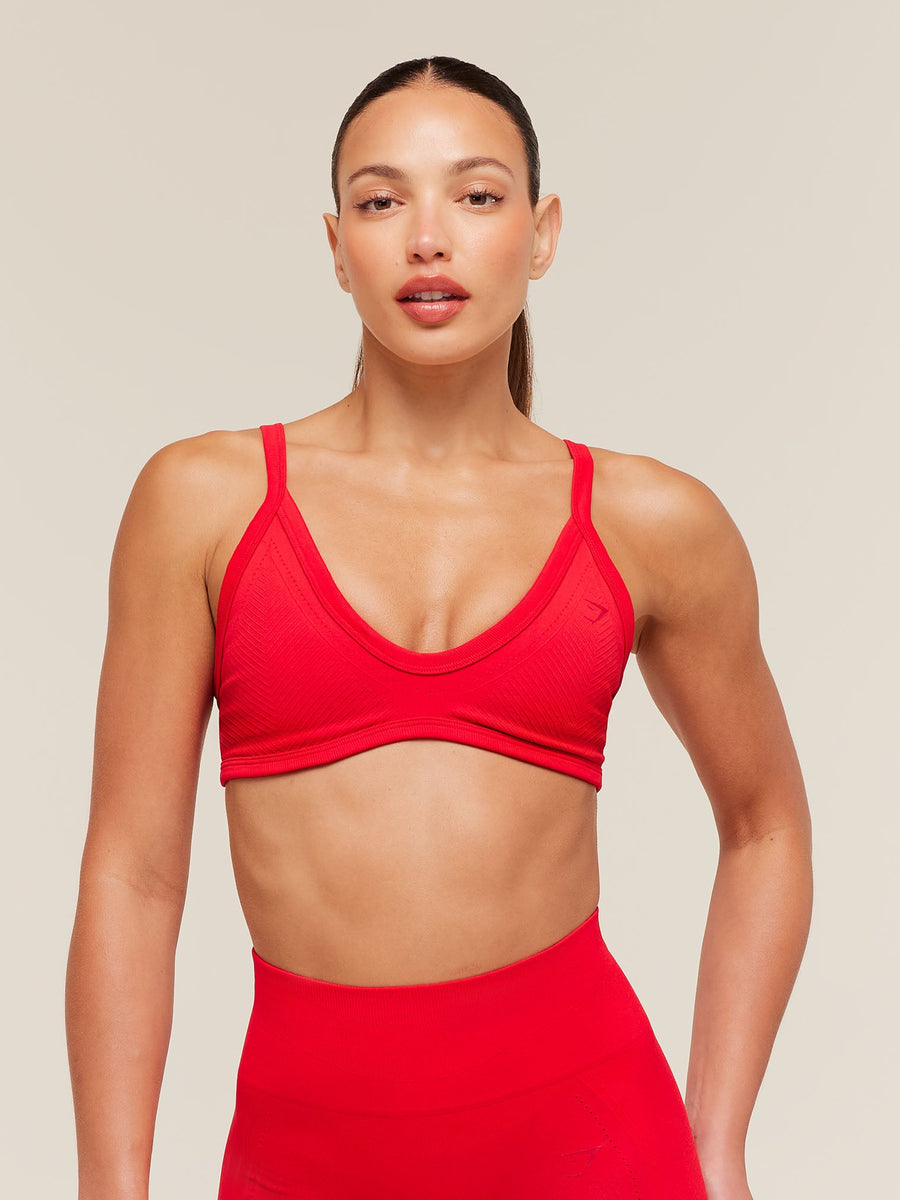 Gymshark Energise Seamless Sports Bra — Athletic Red — 1