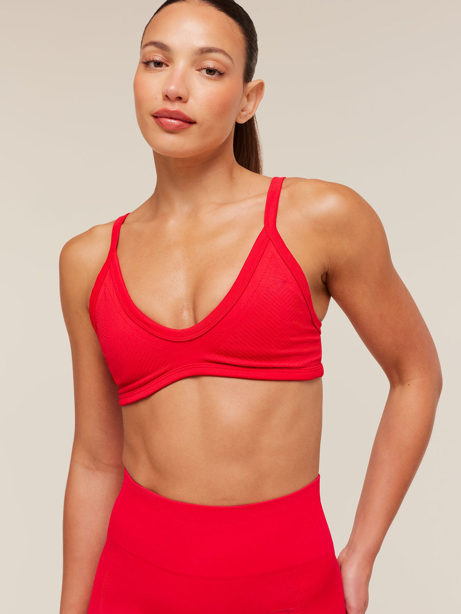Gymshark Energise Seamless Sports Bra — Athletic Red — 5