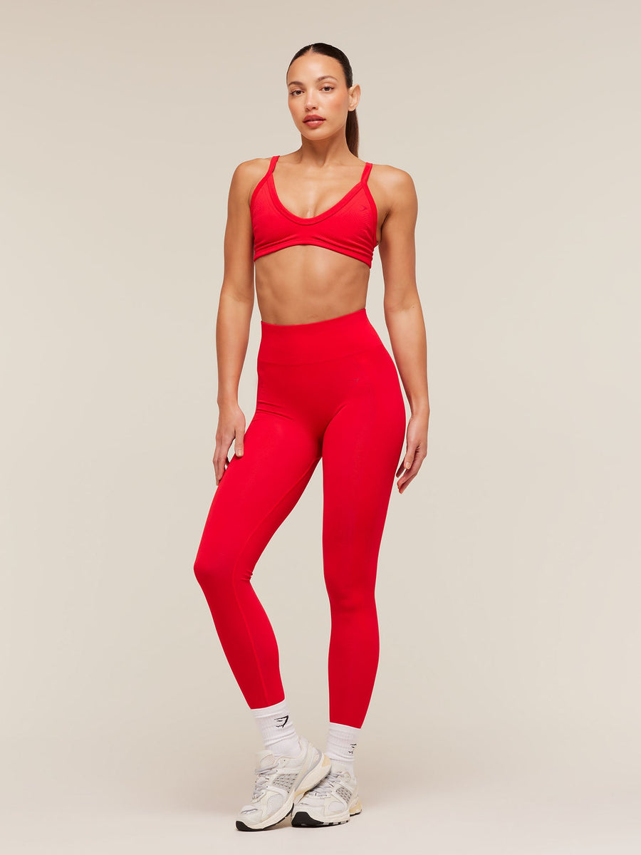 Gymshark Energise Seamless Sports Bra — Athletic Red — 4