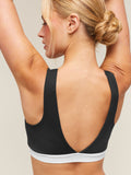 Gymshark Everyday Seamless Contrast Bra — Black — 8