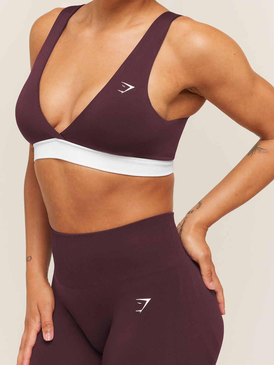 Gymshark Everyday Seamless Contrast Bra — Cherry Purple — 5