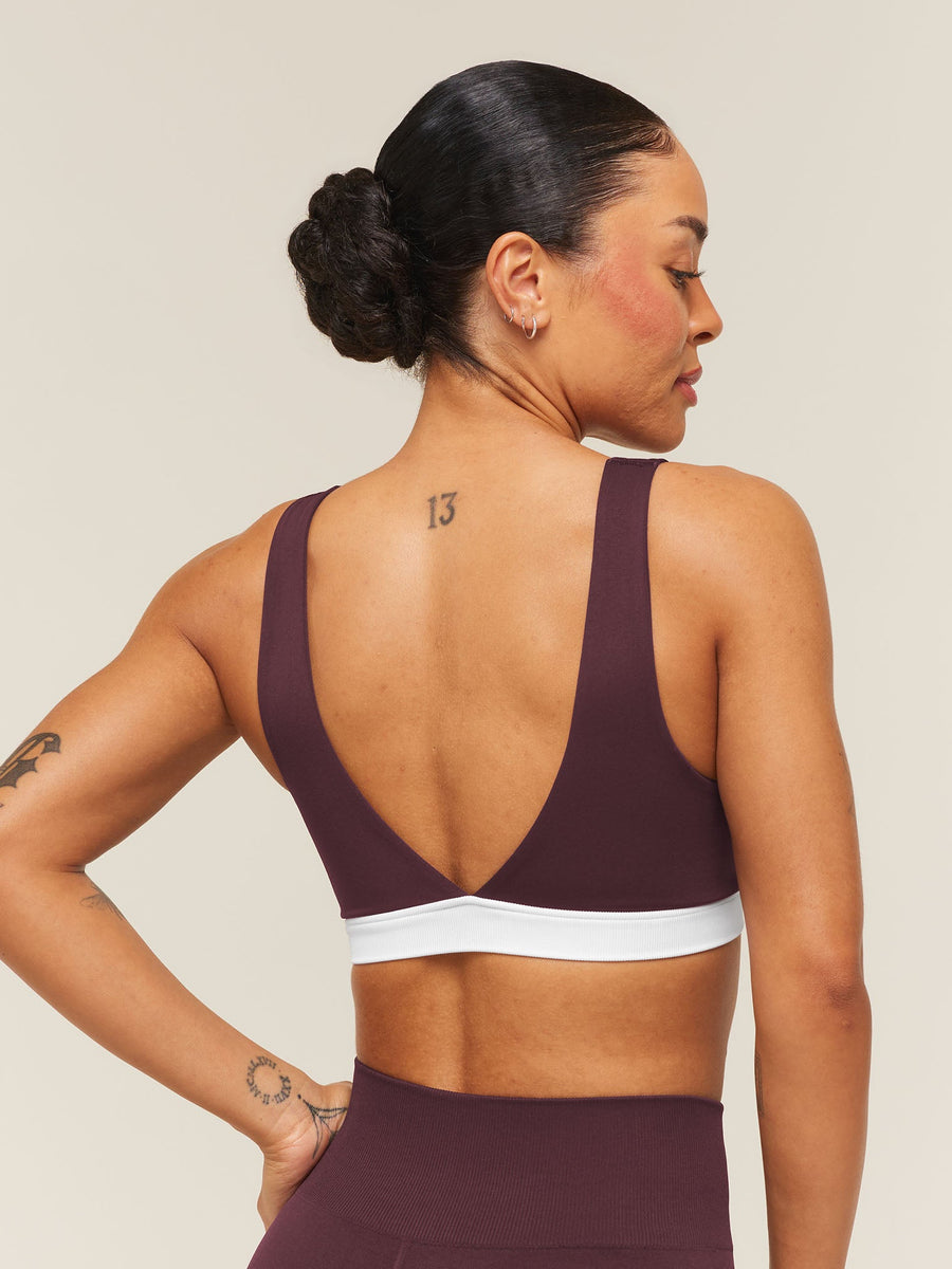 Gymshark Everyday Seamless Contrast Bra — Cherry Purple — 2