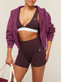 Gymshark Everyday Seamless Contrast Bra — Cherry Purple — 4