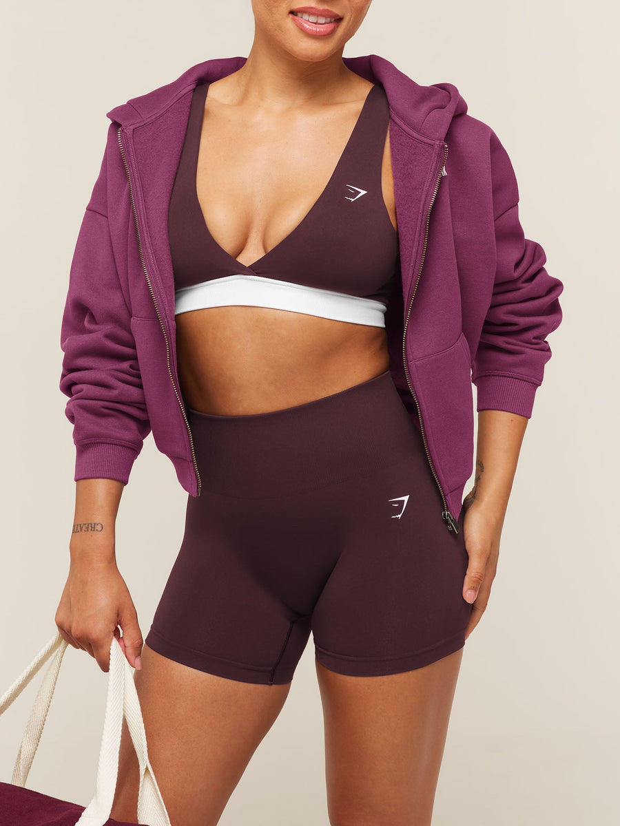 Gymshark Everyday Seamless Contrast Bra — Cherry Purple — 4