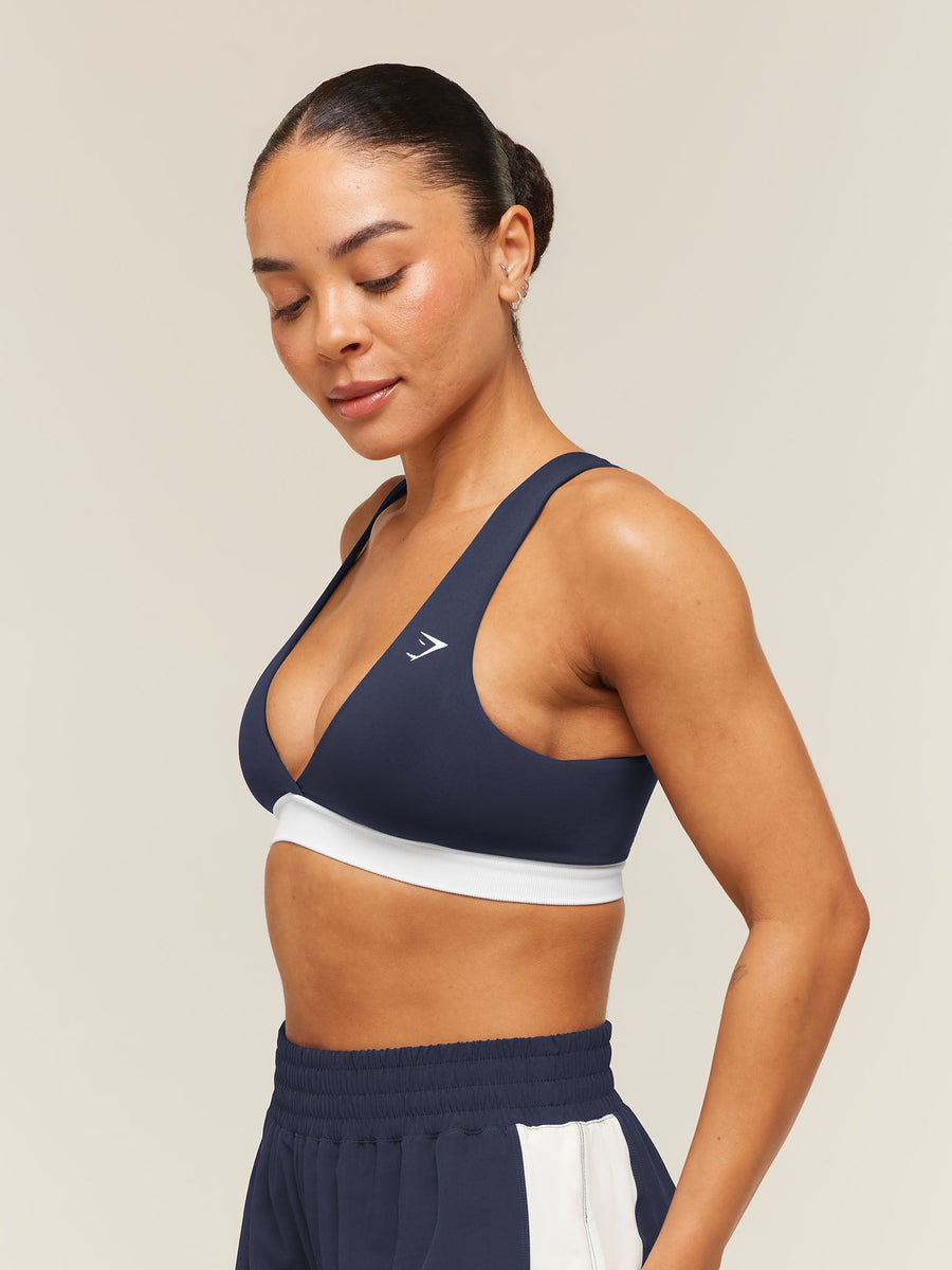 Gymshark Everyday Seamless Contrast Bra — Heavy Blue — 3