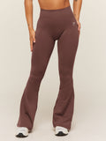 Gymshark Everyday Seamless Flared Leggings — Espresso Brown — 1