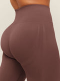 Gymshark Everyday Seamless Flared Leggings — Espresso Brown — 6