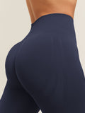 Gymshark Everyday Seamless Flared Leggings — Heavy Blue — 6