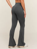 Gymshark Everyday Seamless Flared Leggings — Onyx Grey — 2