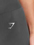 Gymshark Everyday Seamless Flared Leggings — Onyx Grey — 5