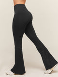 Gymshark Everyday Seamless Flared Leggings — Black — 2