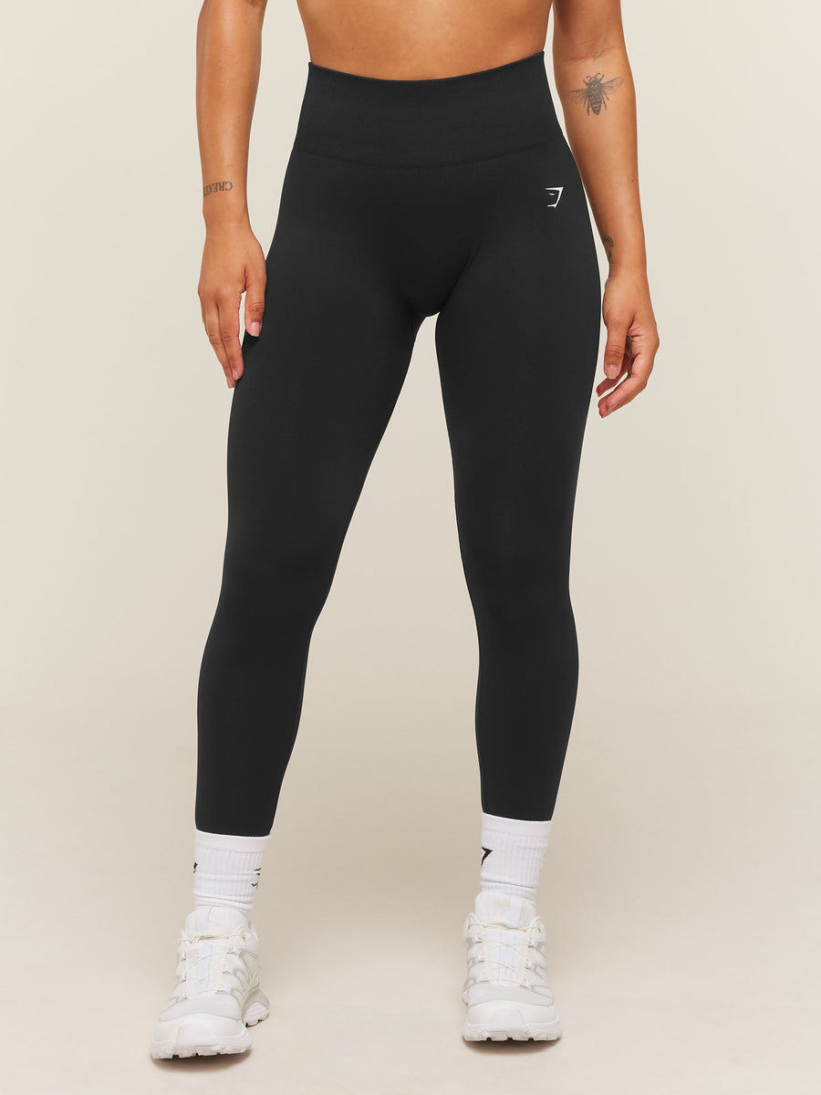 Gymshark Everyday Seamless Leggings — Black — 1
