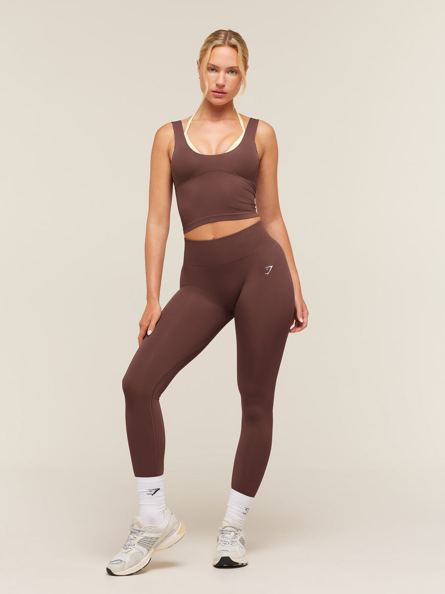 Gymshark Everyday Seamless Leggings — Espresso Brown — 5