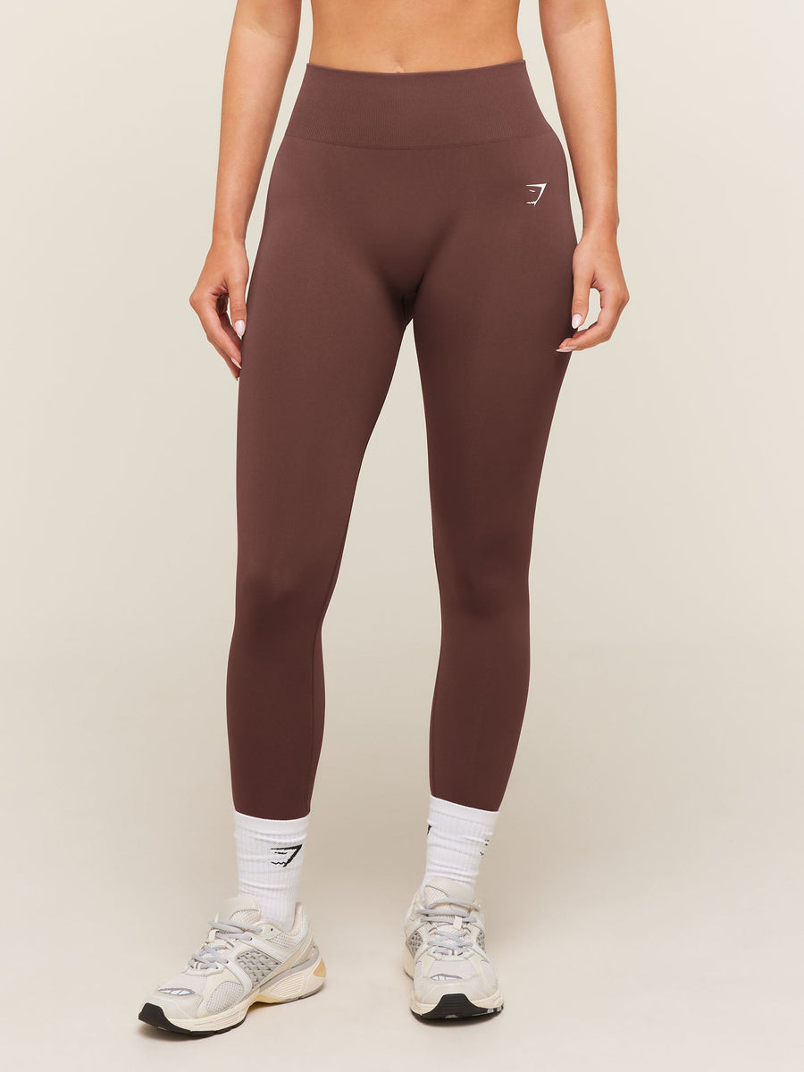 Gymshark Everyday Seamless Leggings — Espresso Brown — 1