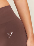 Gymshark Everyday Seamless Leggings — Espresso Brown — 6
