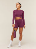 Gymshark Everyday Seamless Long Sleeve Crop Top — Strength Pink — 3