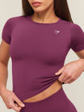 Gymshark Everyday Seamless Short Sleeve Top — Strength Pink — 4