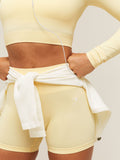 Gymshark Everyday Seamless Shorts — Butter Yellow — 6