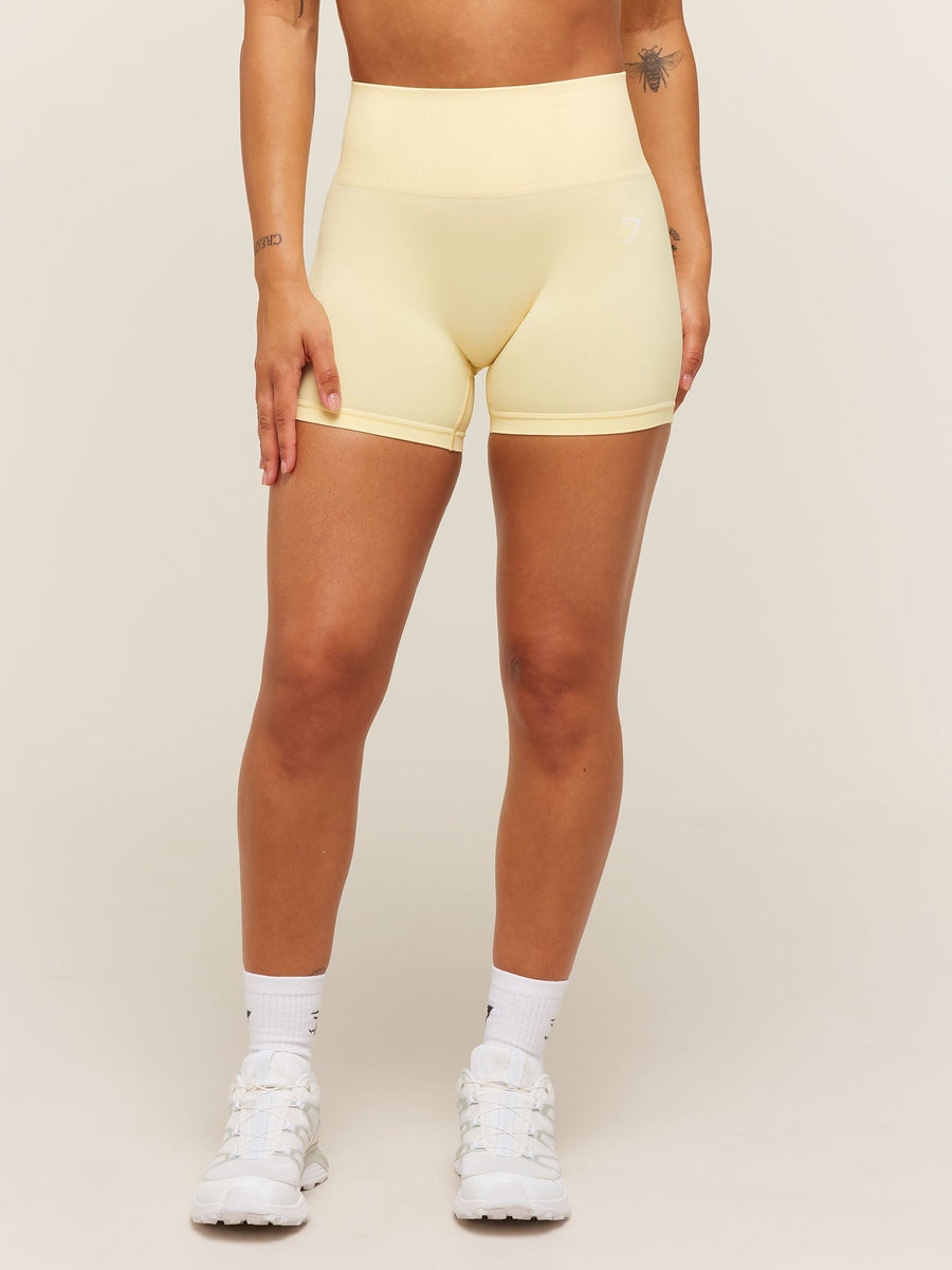 Gymshark Everyday Seamless Shorts — Butter Yellow — 1