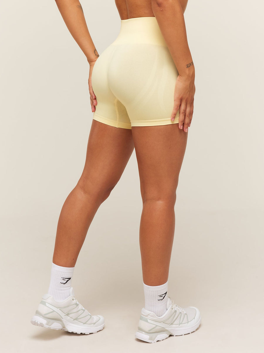 Gymshark Everyday Seamless Shorts — Butter Yellow — 2