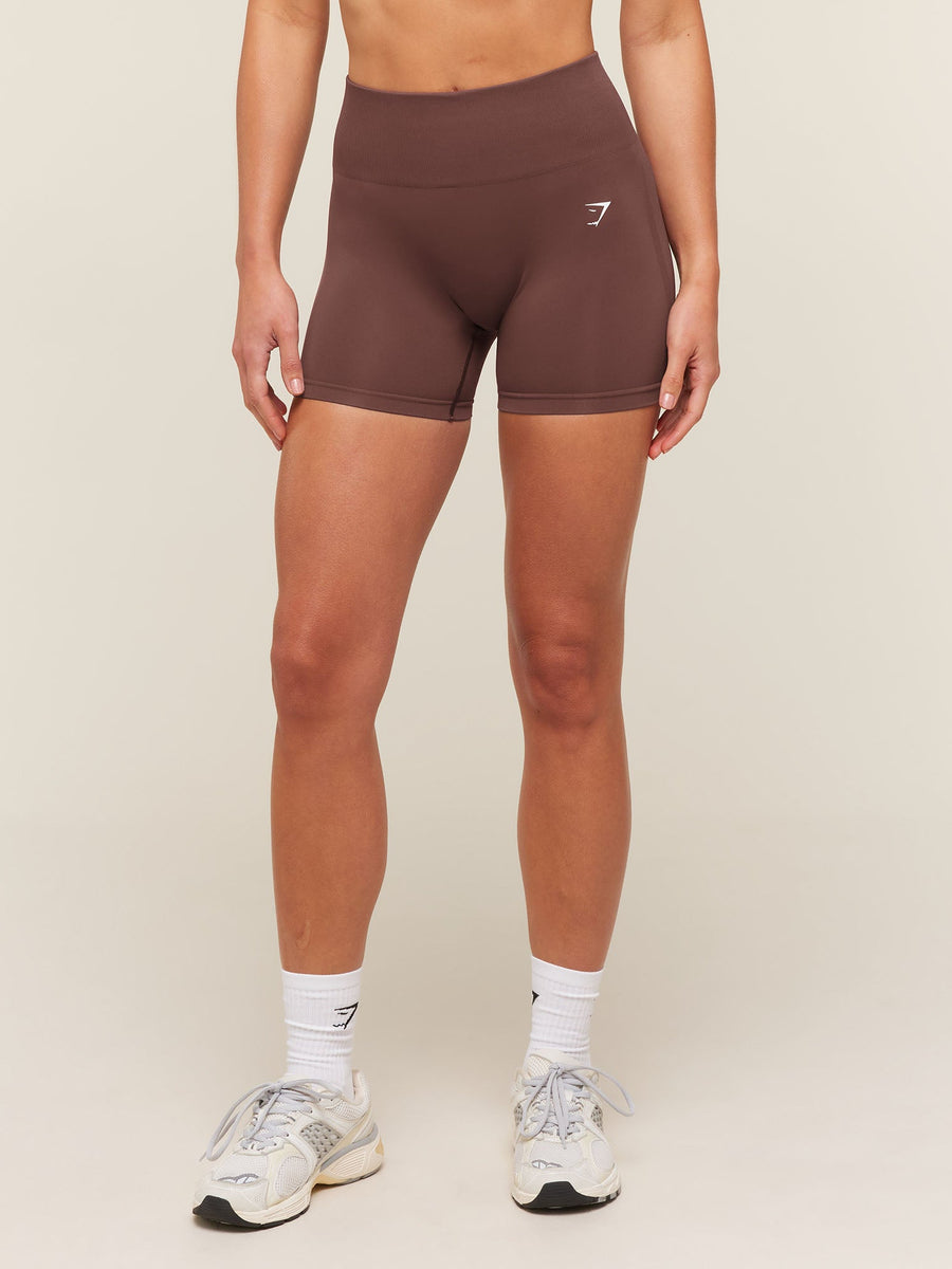 Gymshark Everyday Seamless Shorts — Espresso Brown — 1