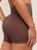 Gymshark Everyday Seamless Shorts — Espresso Brown — 6