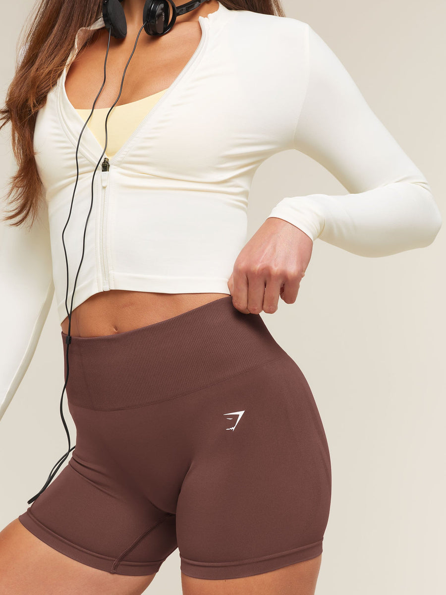 Gymshark Everyday Seamless Shorts — Espresso Brown — 5