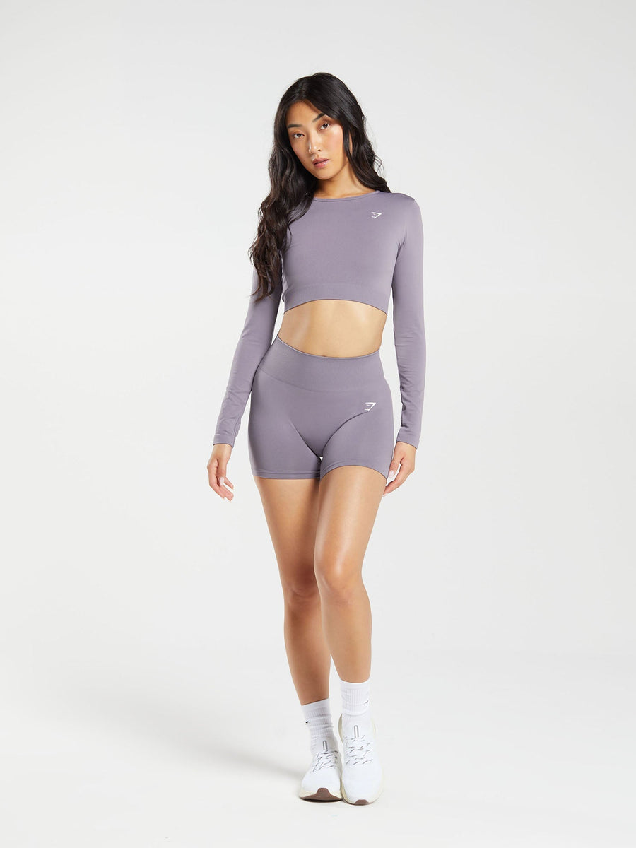 Gymshark Everyday Seamless Shorts — Purple — 4