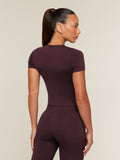 Gymshark Everyday Seamless Tight Fit Crew Neck Tee — Cherry Purple — 2