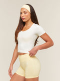 Gymshark Everyday Seamless Tight Fit Crew Neck Tee — Soft White — 3