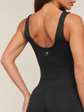 Gymshark Everyday Seamless Shelf Tank — Black — 6