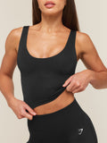 Gymshark Everyday Seamless Shelf Tank — Black — 5