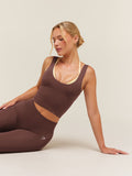 Gymshark Everyday Seamless Shelf Tank — Espresso Brown — 6