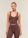 Gymshark Everyday Seamless Shelf Tank — Espresso Brown — 2