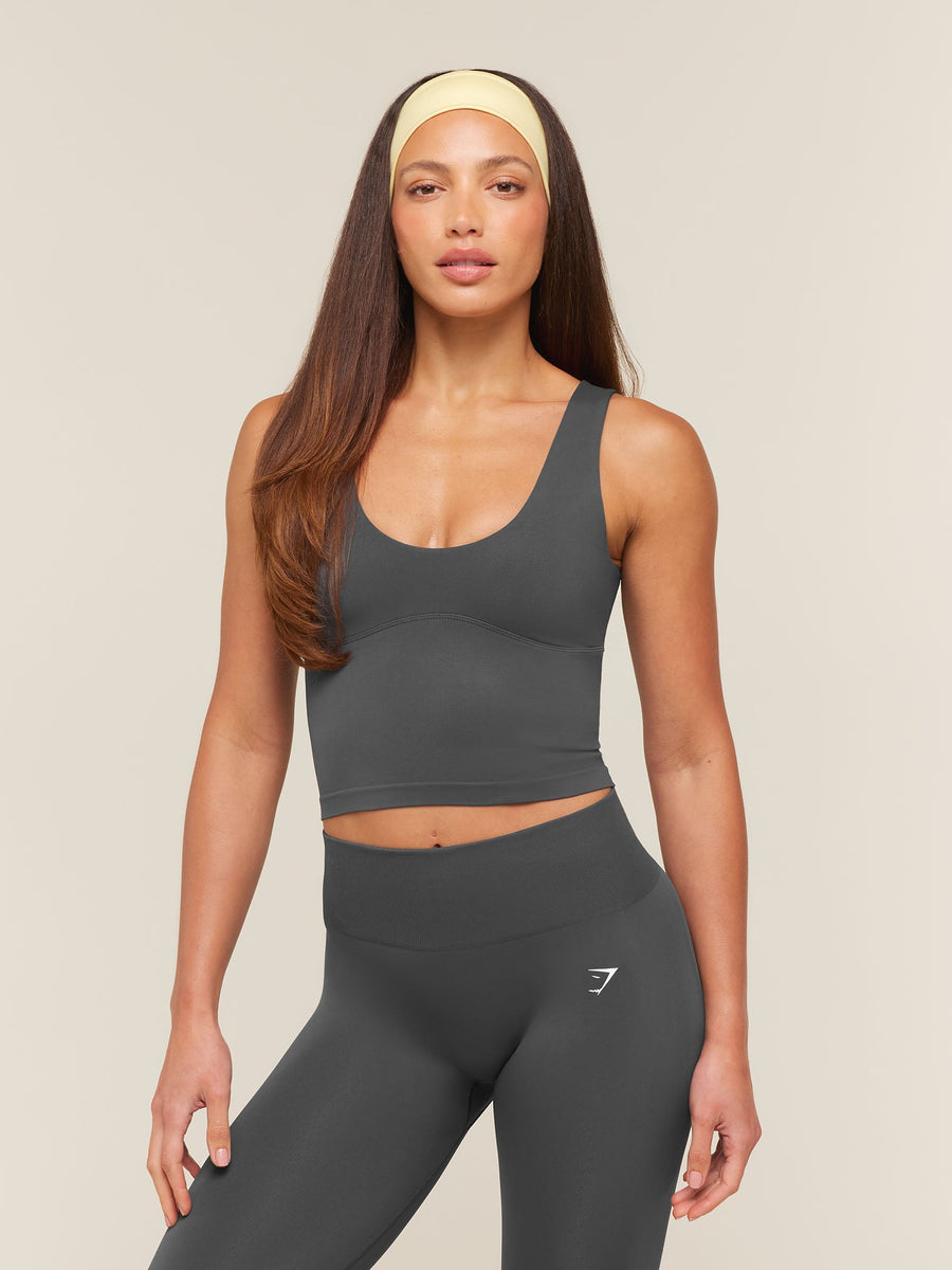 Gymshark Everyday Seamless Shelf Tank — Onyx Grey — 1