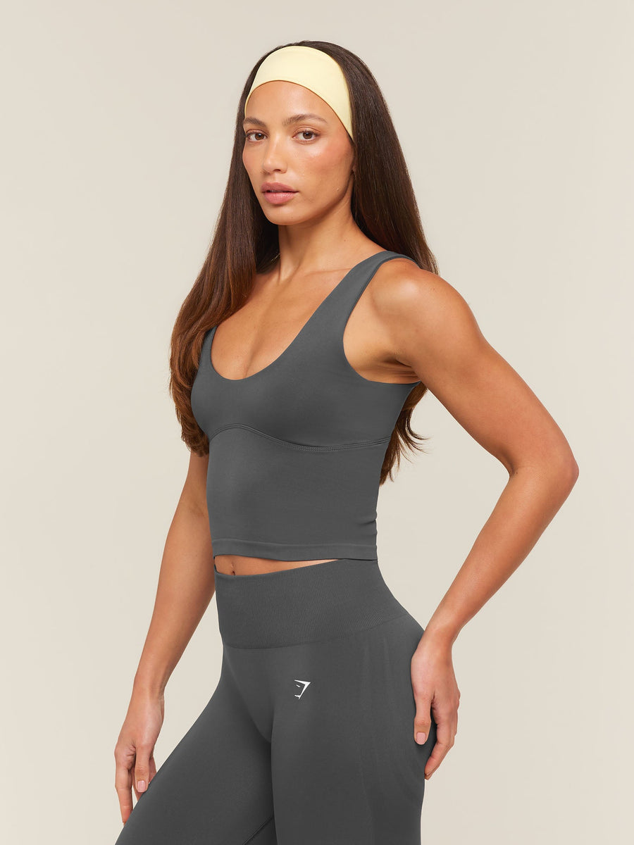 Gymshark Everyday Seamless Shelf Tank — Onyx Grey — 4