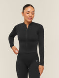 Gymshark Everyday Seamless Zip Tracktop — Black — 1