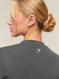 Gymshark Everyday Seamless Zip Tracktop — Onyx Grey — 6