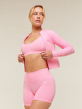 Gymshark Everyday Seamless Zip Tracktop — Poise Pink — 4