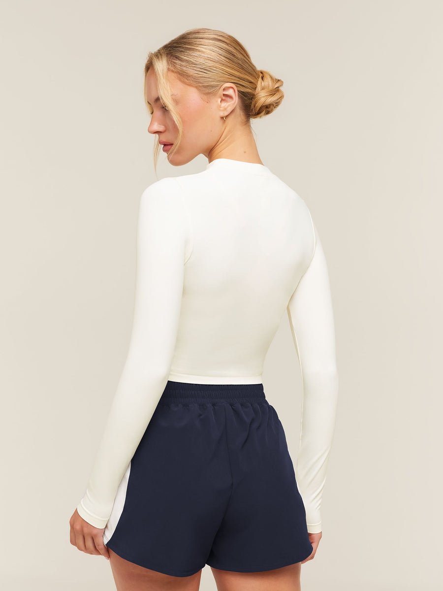 Gymshark Everyday Seamless Zip Tracktop — Soft White — 3