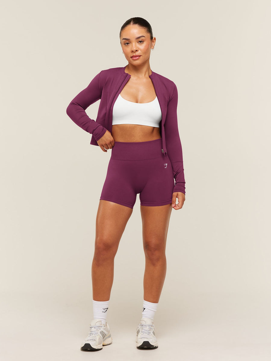 Gymshark Everyday Seamless Zip Tracktop — Strength Pink — 5