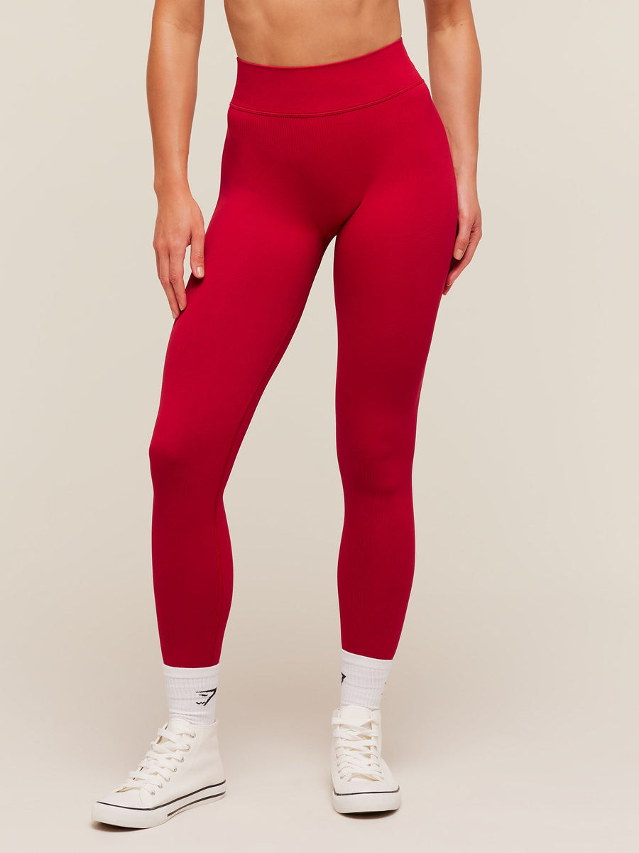 Gymshark Flex V4 Leggings — Carmine Red/P363 — 3